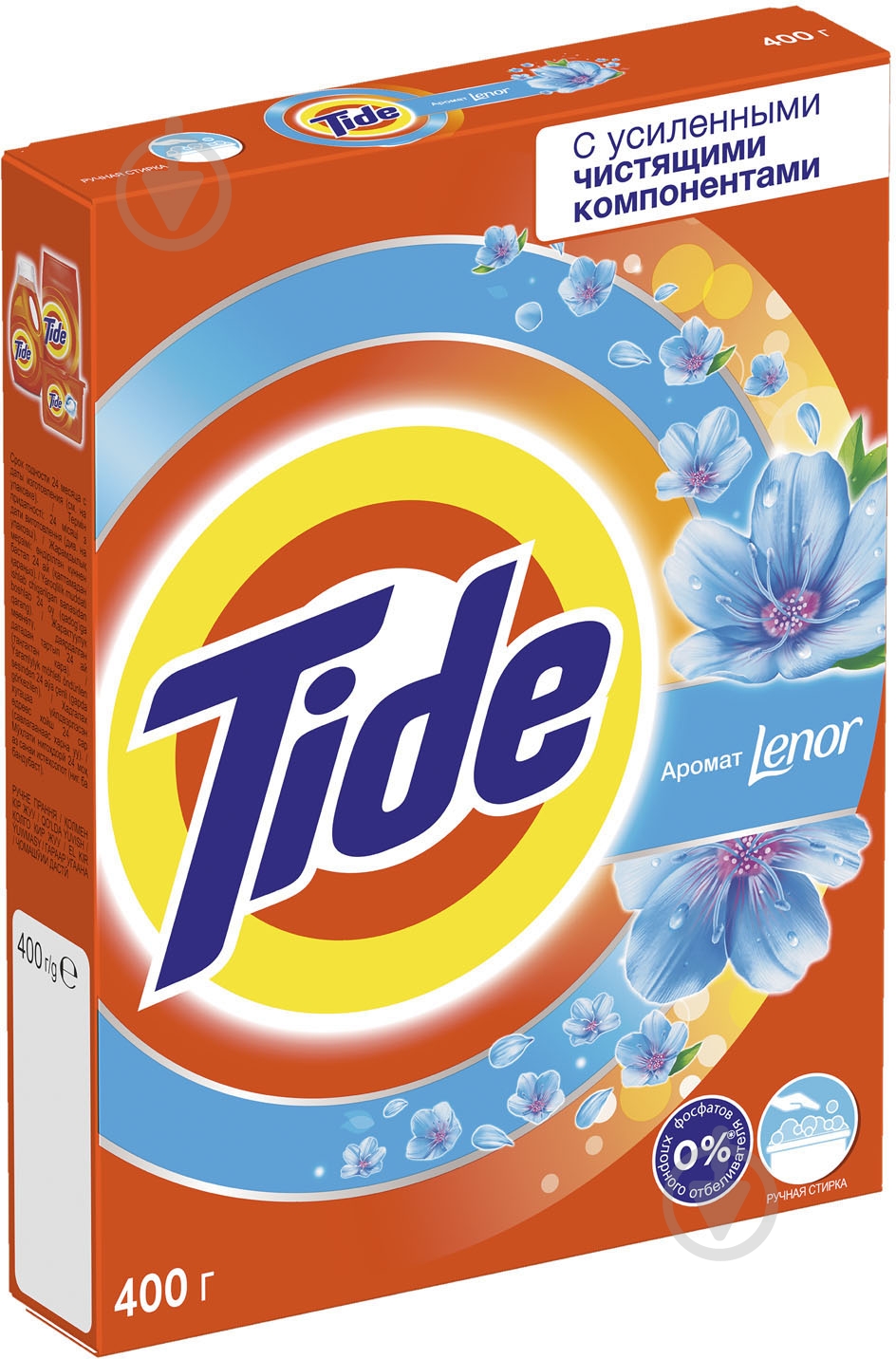Стиральный порошок для ручной стирки Tide Lenor touch of scent 0,4 кг - фото 2