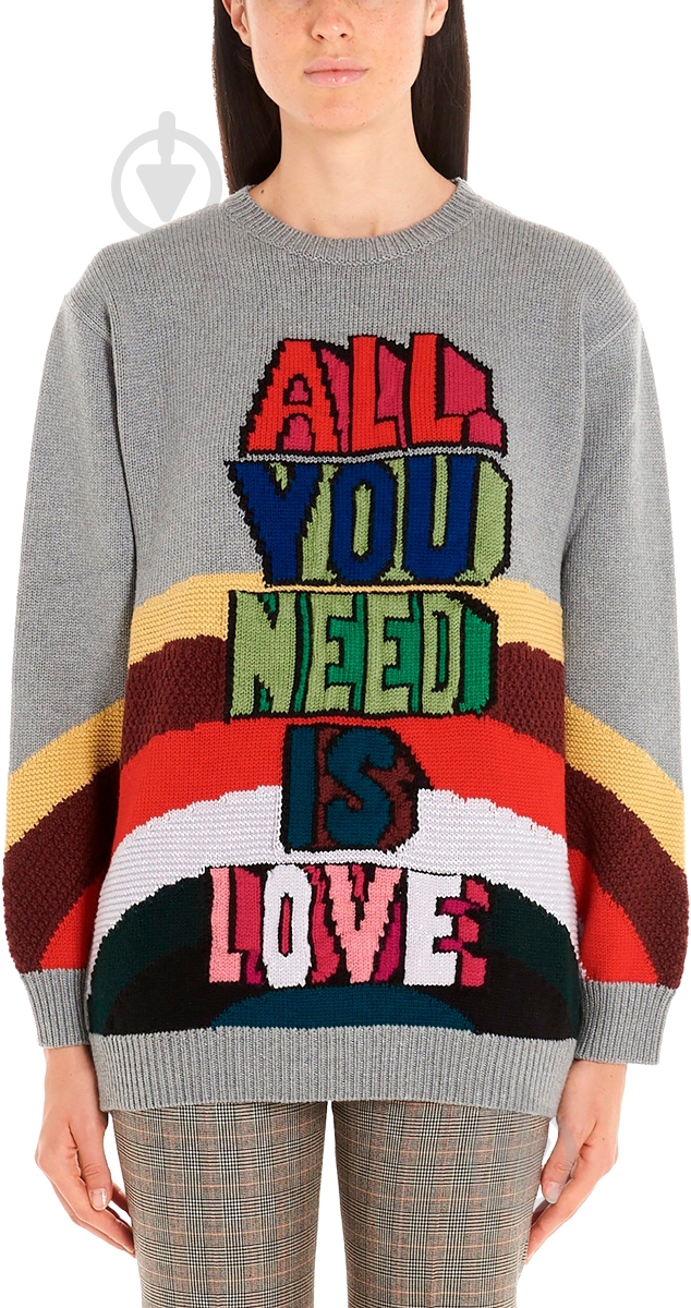 Джемпер Stella McCartney MAGLIA DONNA / KNITWEAR 575300S2101-8490 р. 42 сірий - фото 3 Джемпер Stella McCartney MAGLIA DONNA / KNITWEAR 575300S2101-8490 р. 42 сірий - фото 3