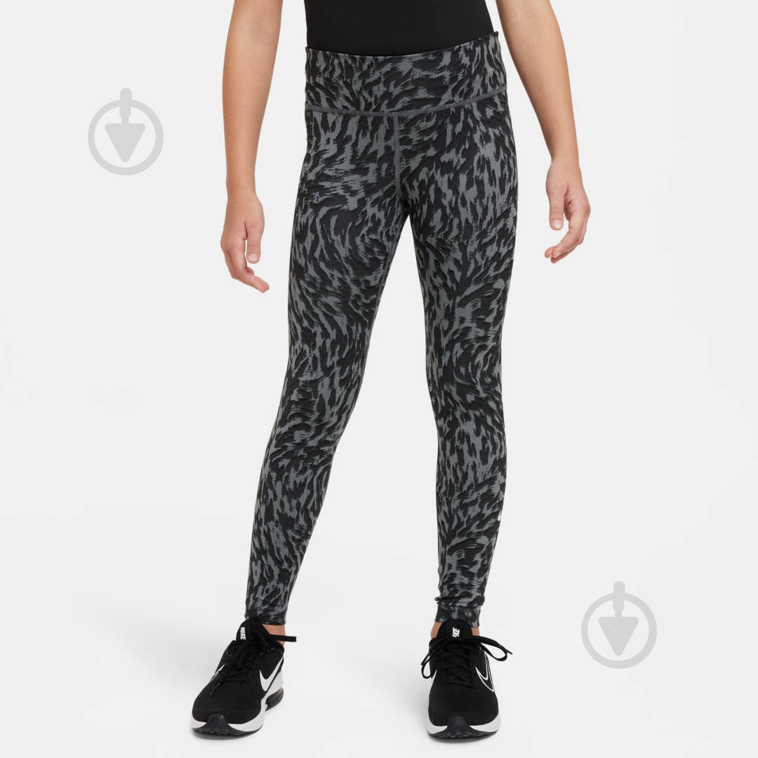 Лосины Nike G NK DF ONE TGHT VNR FN9013-084 р.XL серый - фото 1