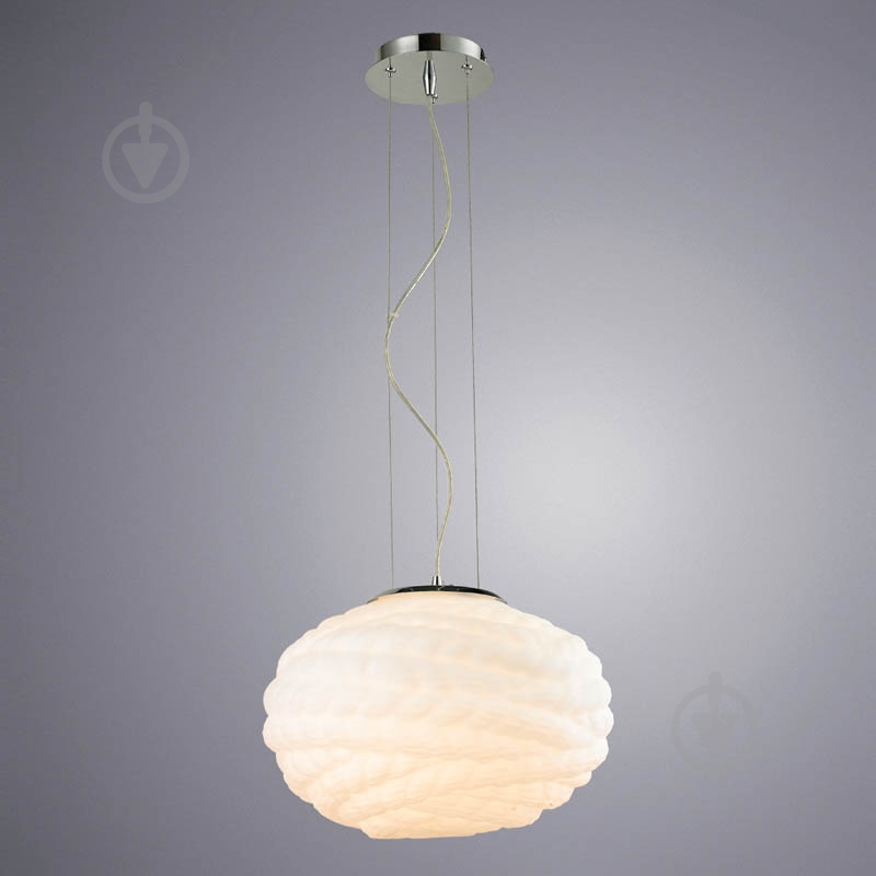 Подвес Arte Lamp Hyperbola A6841SP-1WH 1x60 Вт E27 белый - фото 2