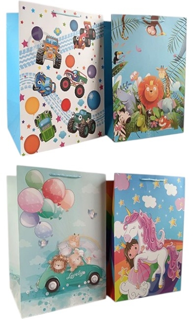 Пакет подарочный 36x54x30 см Веселые поздравления Гулівер Країна - фото 1 Пакет подарочный 36x54x30 см Веселые поздравления Гулівер Країна - фото 1