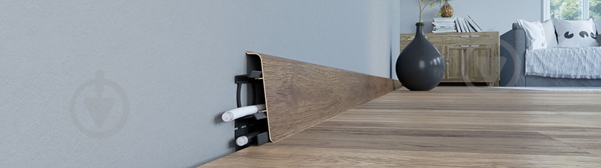 Плинтус ПВХ Arbiton INDO 44 дуб болтон 2500х70x26 мм - фото 2