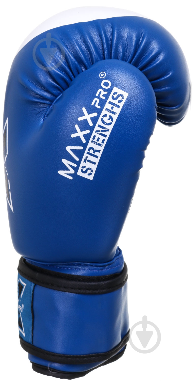 Боксерские перчатки MaxxPro AVG-616 8oz синий - фото 4