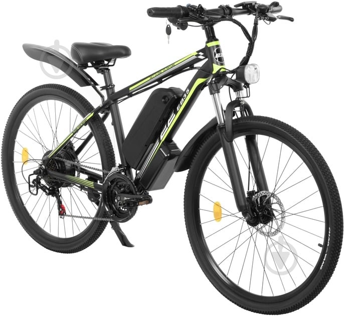 Электровелосипед 2E EB35 27,5″ зелено-черный - фото 3