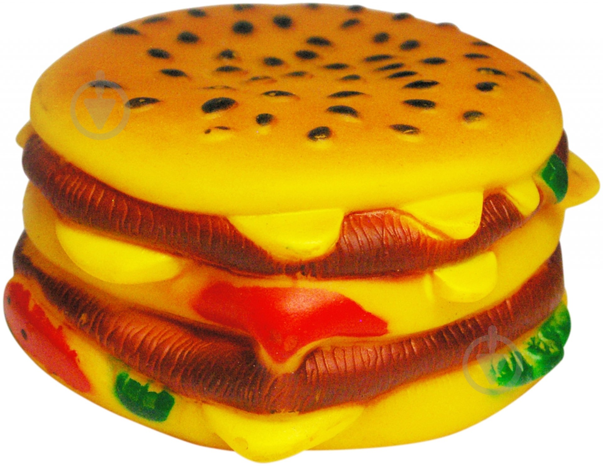 Игрушка для собак Topsi Гамбургер со звуком 8 см - фото 1 Игрушка для собак Topsi Гамбургер со звуком 8 см - фото 1