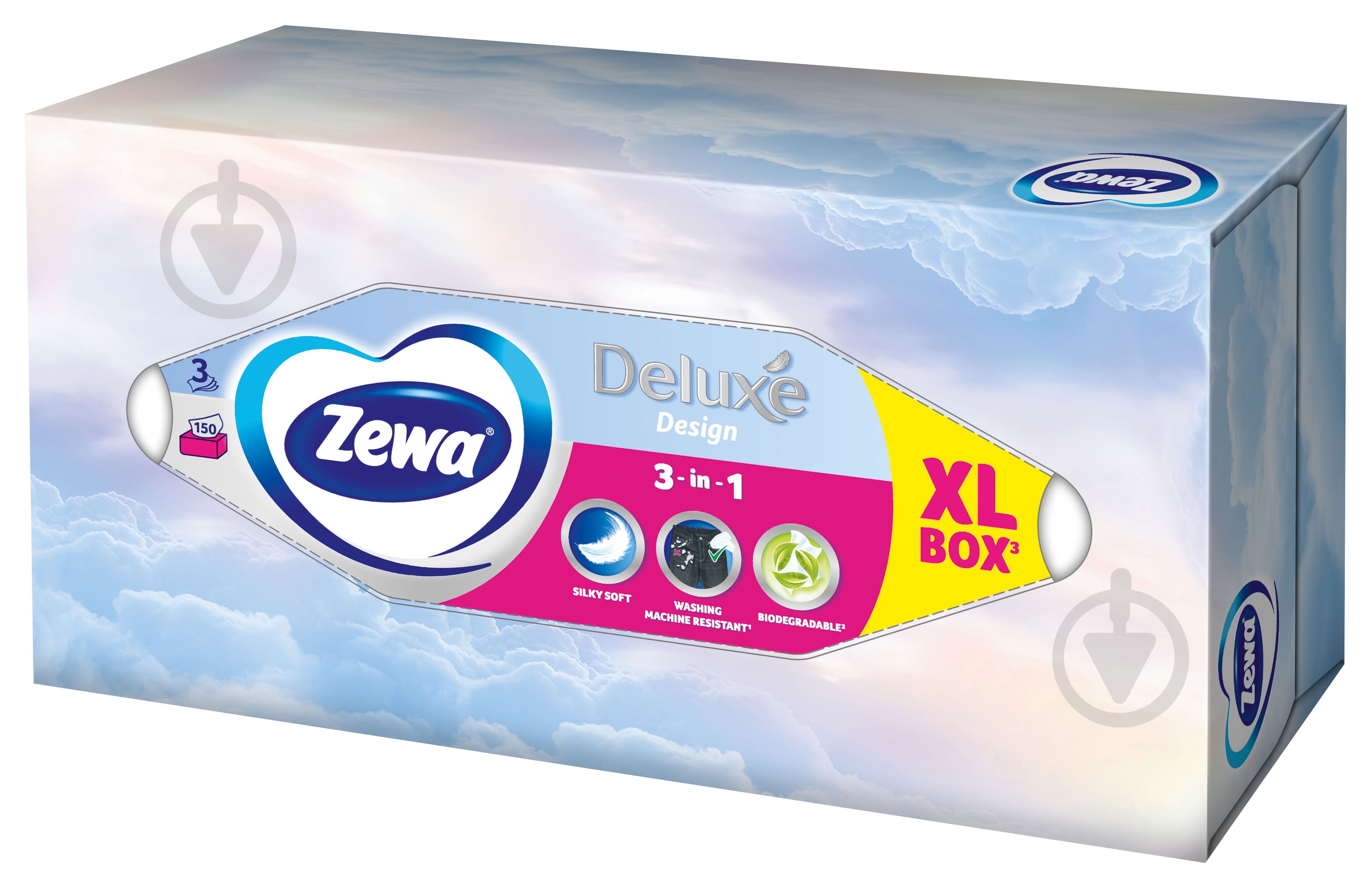 Салфетки гигиенические в коробке Zewa Deluxe Design 3 слоя 150 шт. - фото 5 Салфетки гигиенические в коробке Zewa Deluxe Design 3 слоя 150 шт. - фото 5