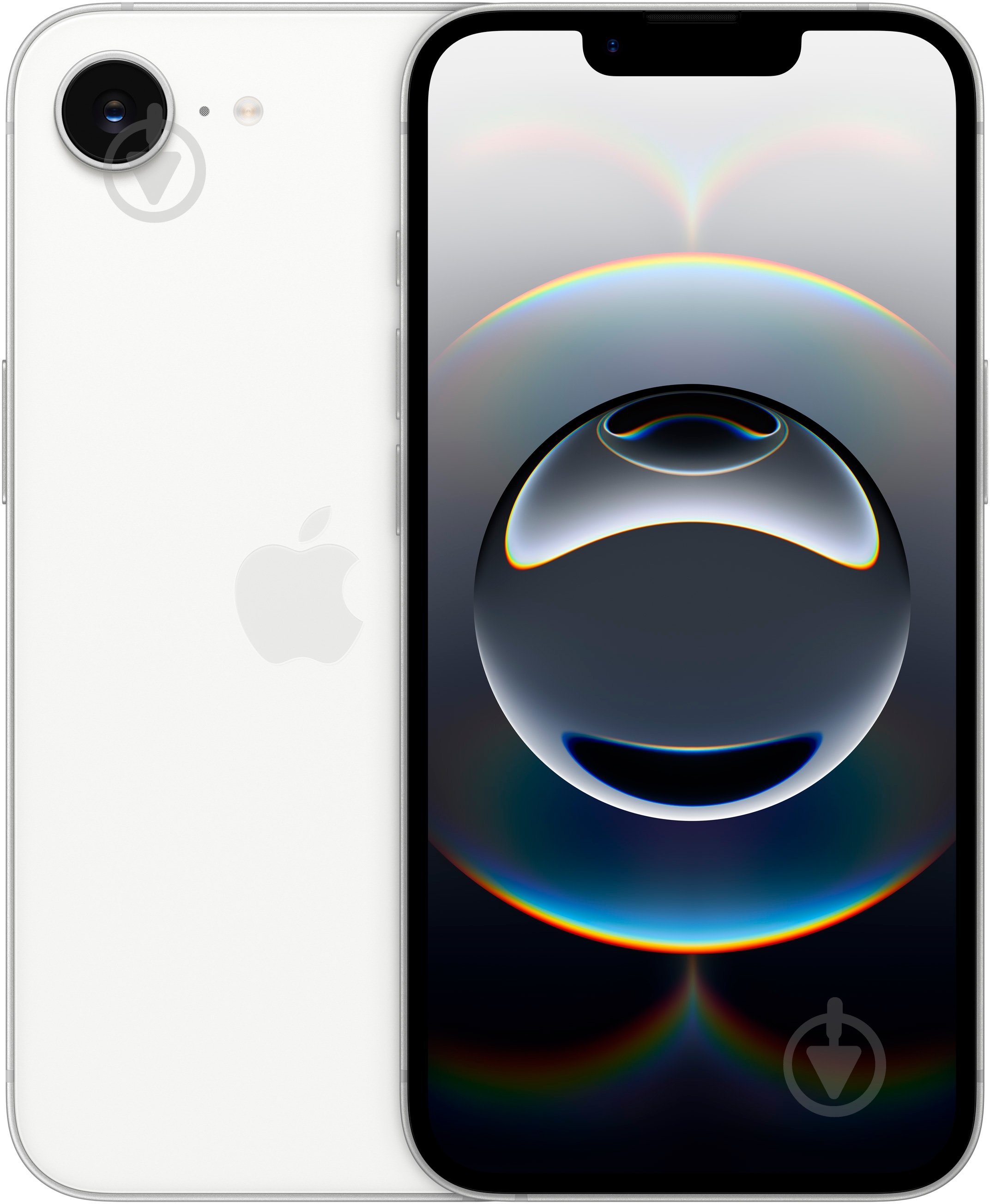 Смартфон Apple iPhone 16e 128GB white (MD1R4SX/A) - фото 1