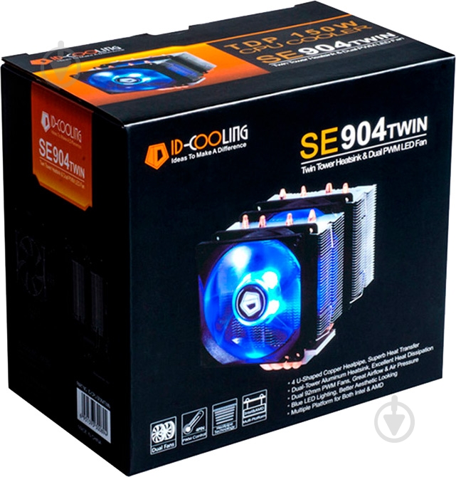 Процессорный кулер ID-Cooling SE-904TWIN - фото 6