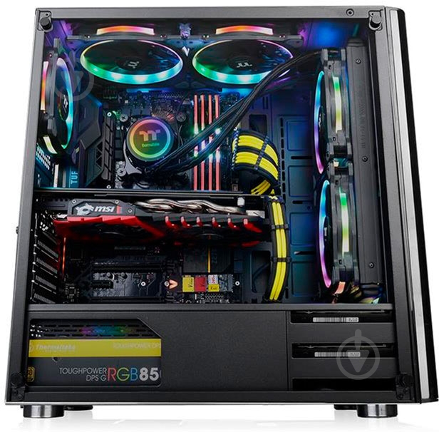 Корпус Thermaltake V200 Tempered Glass Edition Black - фото 12