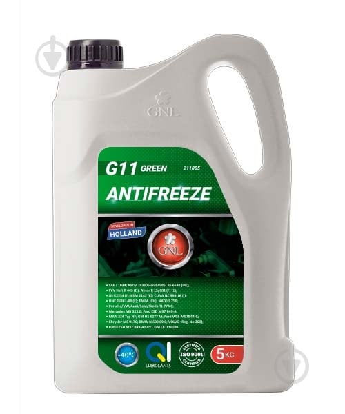 Антифриз GNL G11 -40°C G11 готовый 5 л зеленый (211005) - фото 1 Антифриз GNL G11 -40°C G11 готовый 5 л зеленый (211005) - фото 1