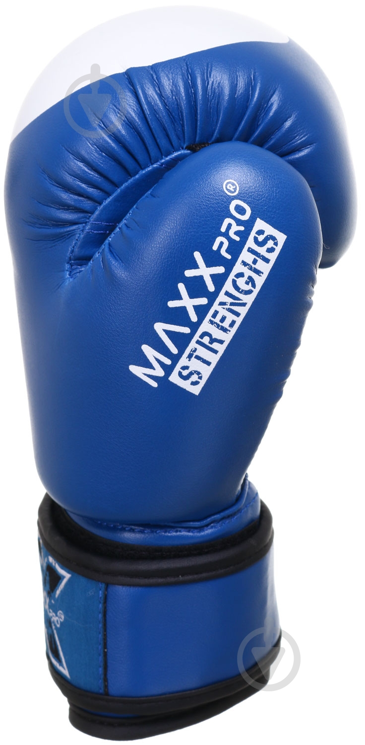 Боксерские перчатки MaxxPro AVG-616 4oz синий - фото 4