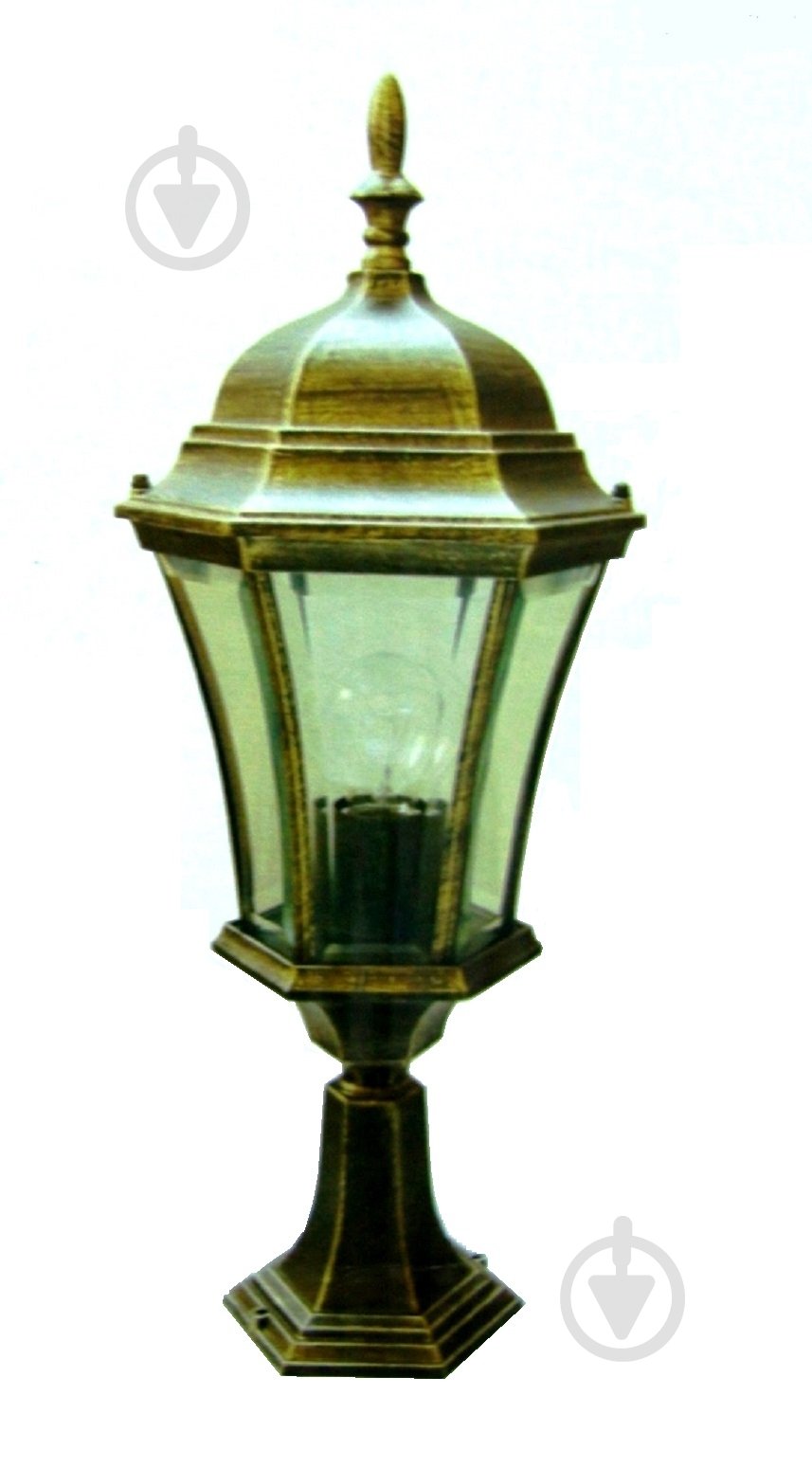 Столбик Интеркласс Реал II 8025S4 E27 60 Вт античное золото - фото 1