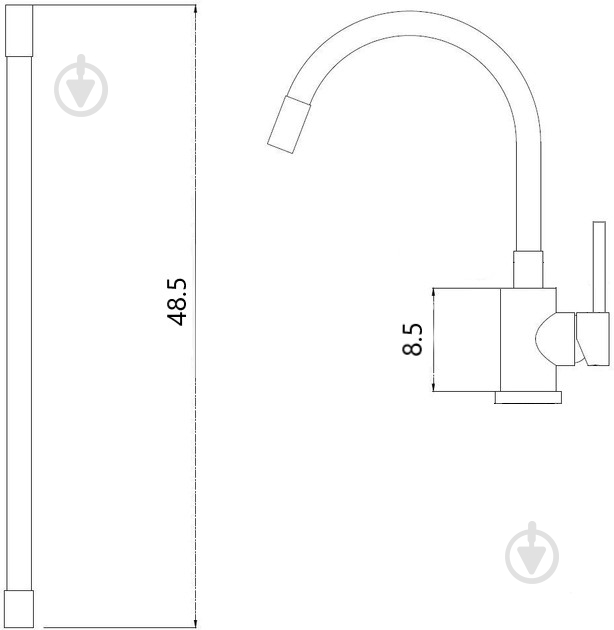 Смеситель для кухни Silver TWIST SLUN0721 - фото 2 Смеситель для кухни Silver TWIST SLUN0721 - фото 2