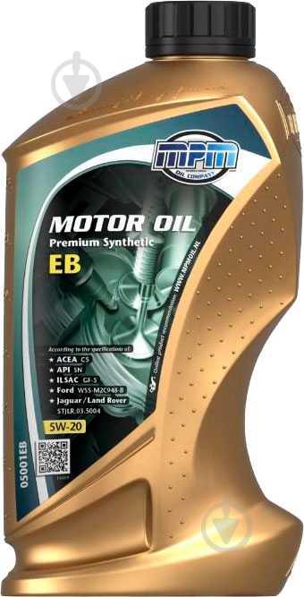 Моторна олива синтетична MPM Premium Synthetic Ecoboost 5W-20 1 л (05001EB) - фото 1
