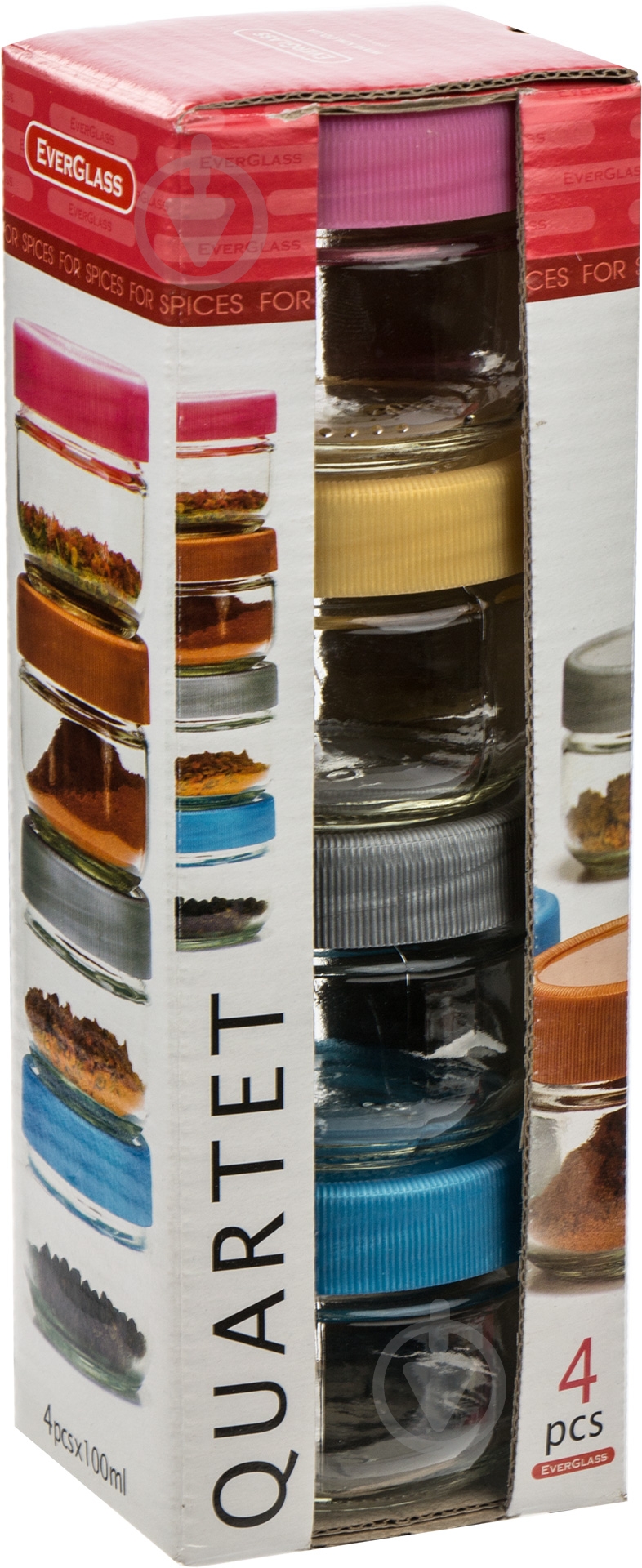 Набор банок Everglass Quartet 100 мл 4 шт. - фото 3
