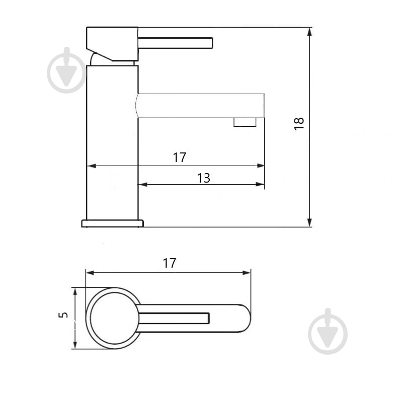 Змішувач для умивальника Silver JIVE SLUN0725NB - фото 2