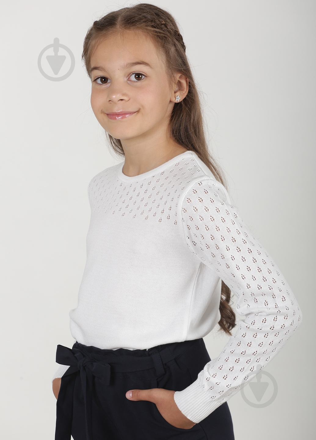 Джемпер для девочки Top Hat р.152 белый 20053 - фото 1 Джемпер для девочки Top Hat р.152 белый 20053 - фото 1