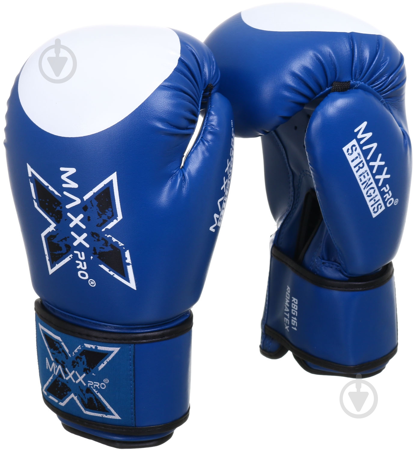 Боксерские перчатки MaxxPro AVG-616 12oz синий - фото 1