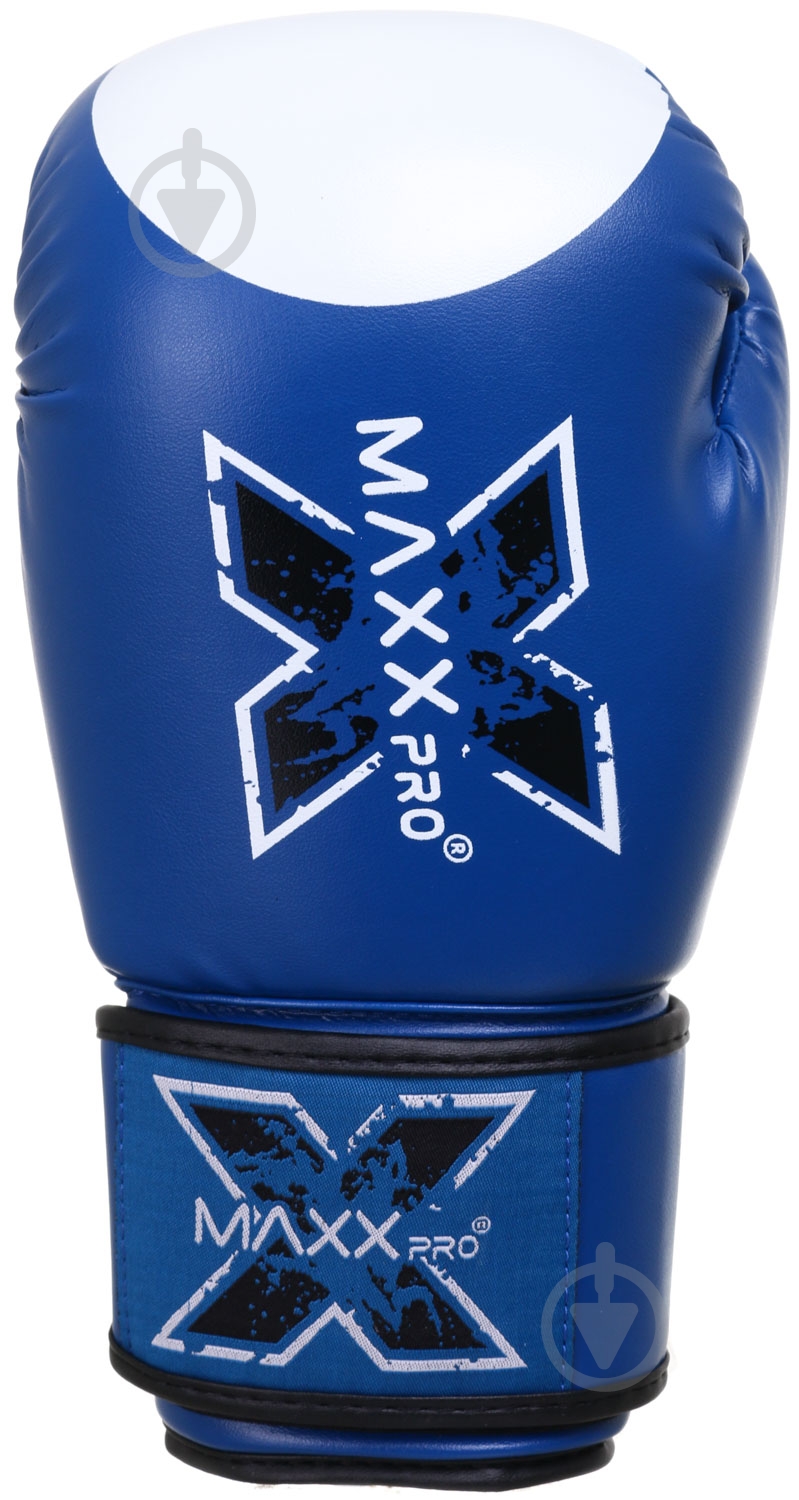 Боксерские перчатки MaxxPro AVG-616 12oz синий - фото 2