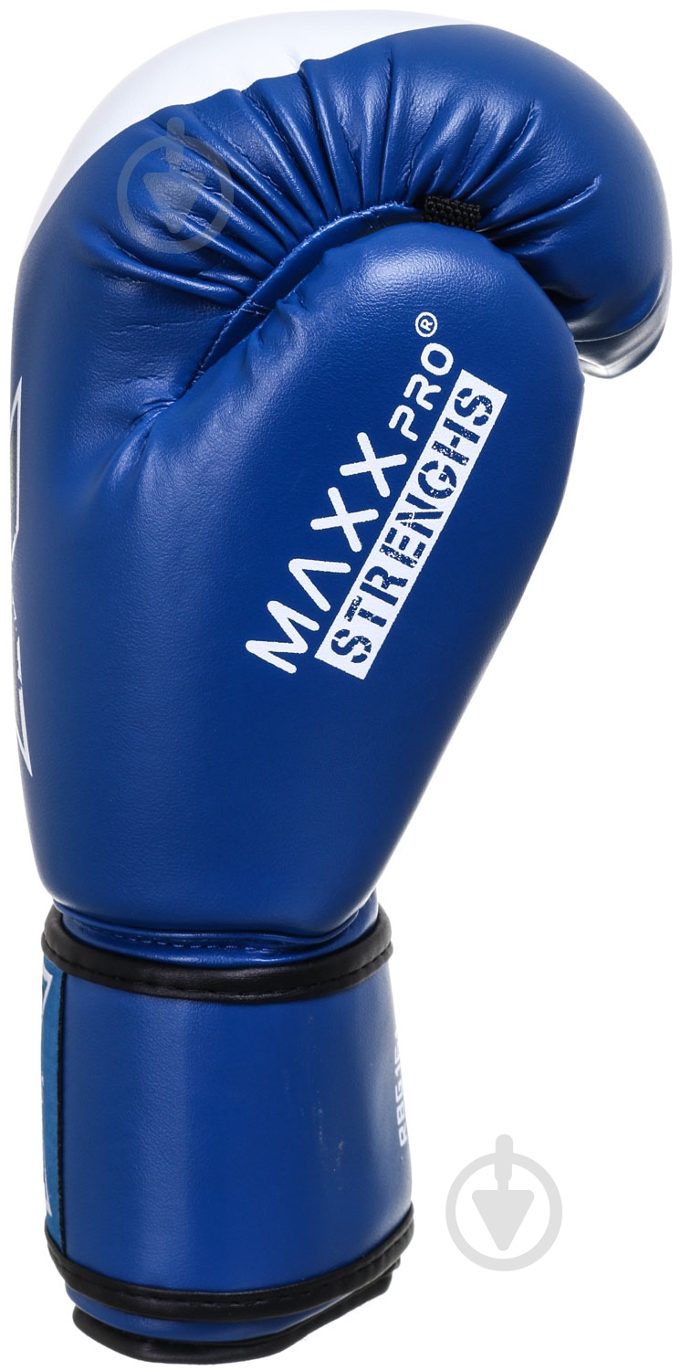 Боксерские перчатки MaxxPro AVG-616 12oz синий - фото 4