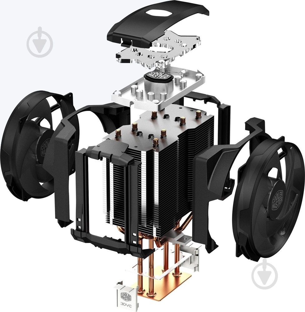Процессорный кулер Cooler Master MasterAir Maker 8 (MAZ-T8PN-418PR-R1) - фото 4