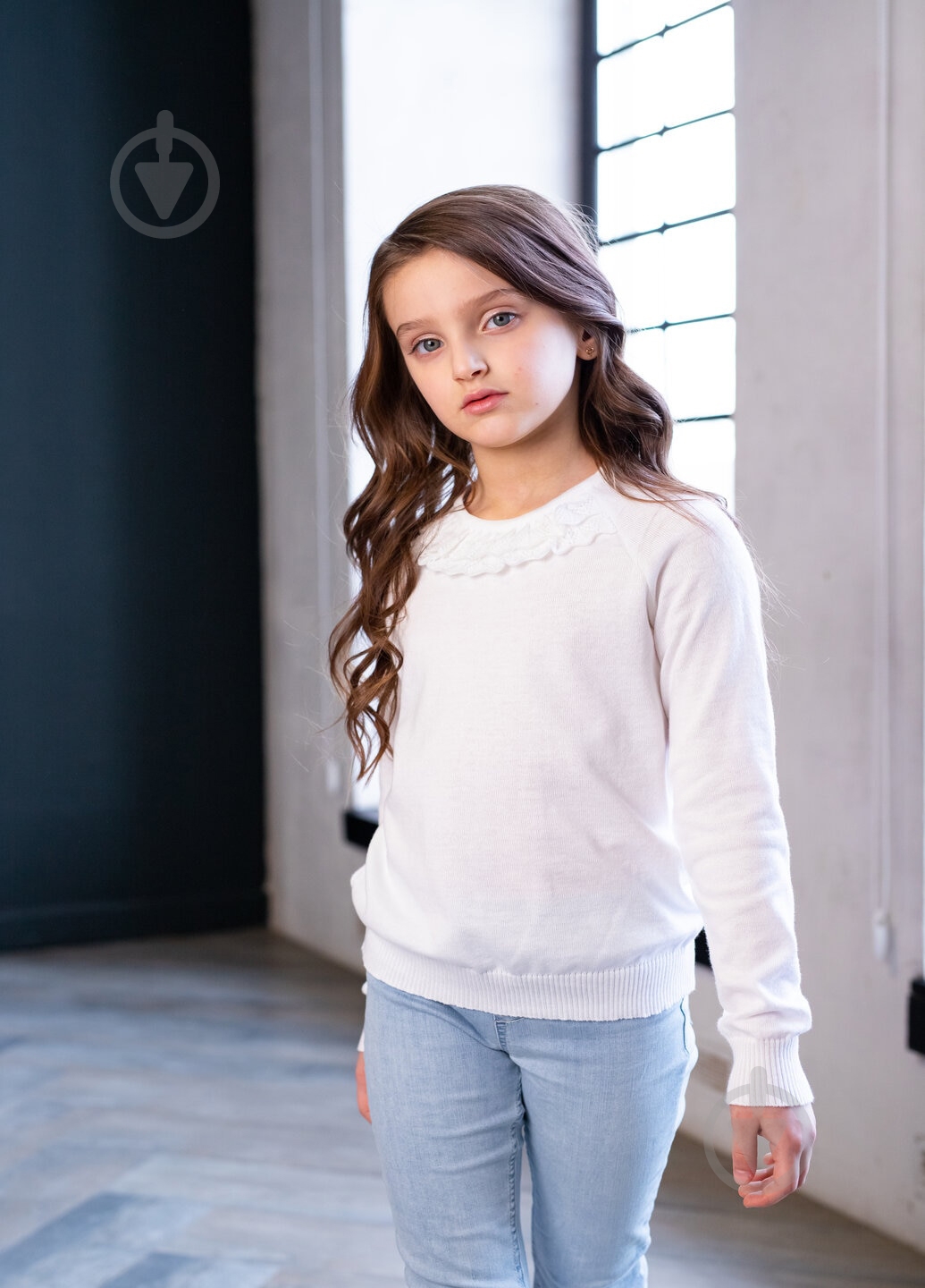 Джемпер для девочки Top Hat р.122 белый 21029 - фото 5 Джемпер для девочки Top Hat р.122 белый 21029 - фото 5