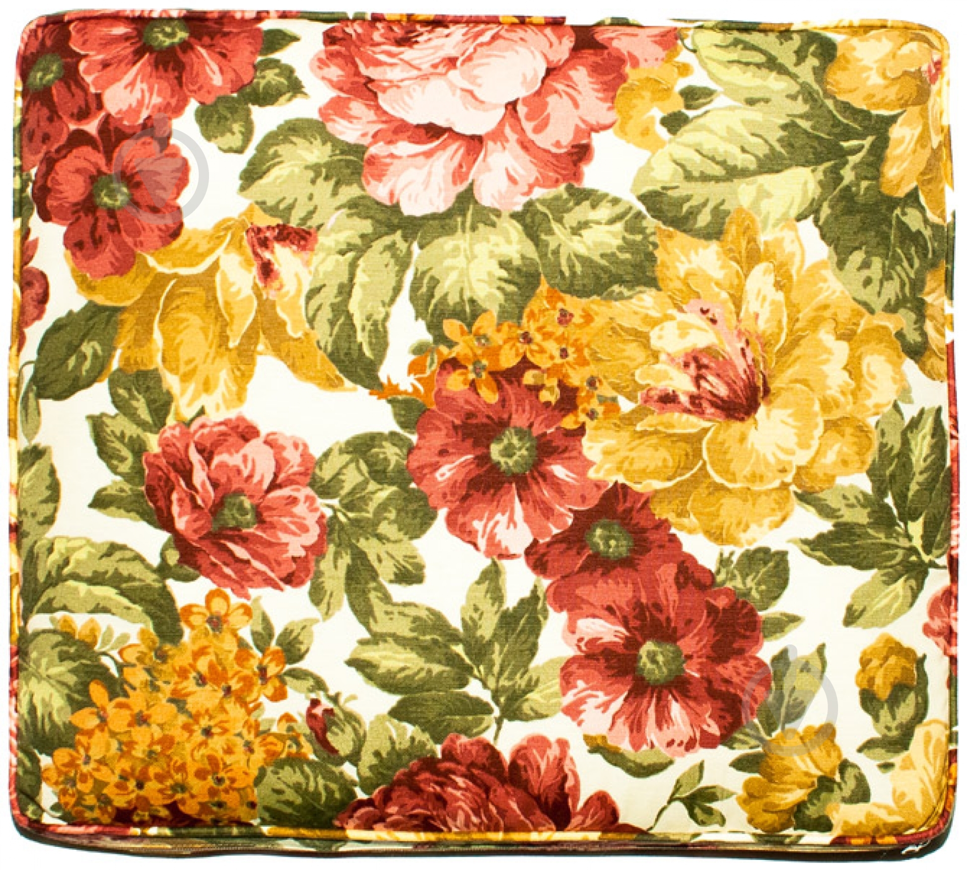 Подушка на стул Цветы 50х45х5 см - фото 1