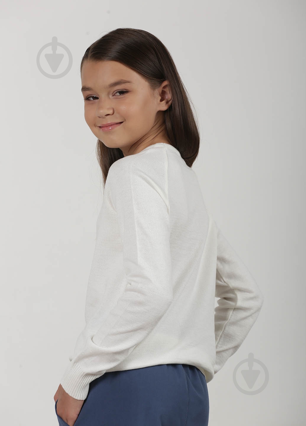 Джемпер для девочки Top Hat р.134 белый 21029 - фото 3 Джемпер для девочки Top Hat р.134 белый 21029 - фото 3