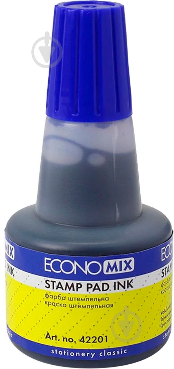 Фарба штемпельна E42201 30 мл в асортименті Economix - фото 1