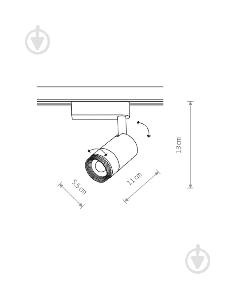Трековый прожектор Nowodvorski 9 Вт 4000K К белый 7624 - фото 2