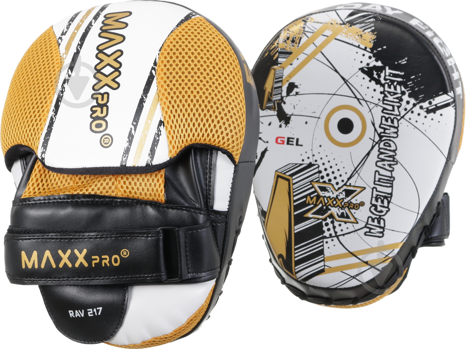 Лапы боксерские MaxxPro RAV-217 черный - фото 2