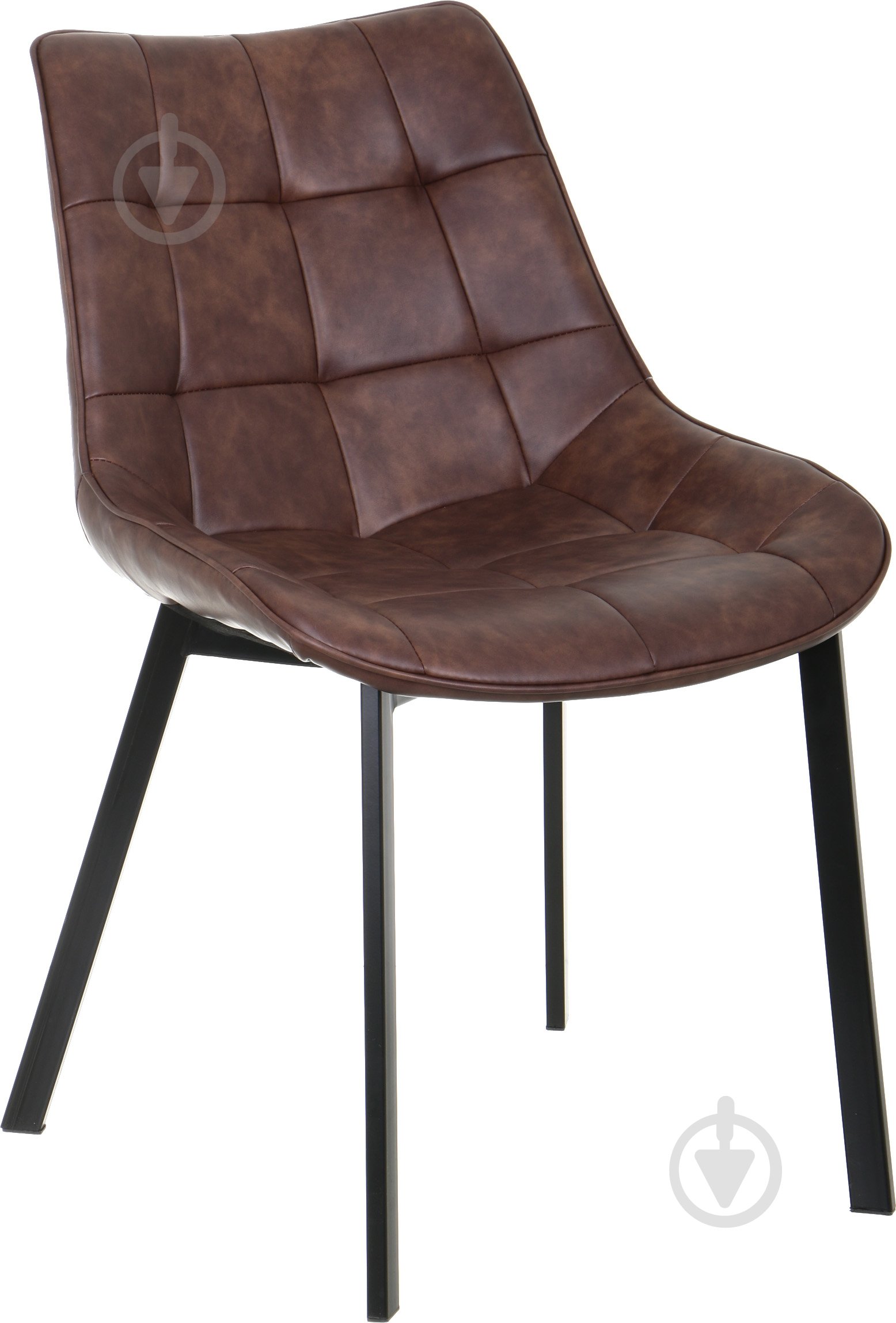 Стул обеденный Тренто черный/коричневый - фото 1