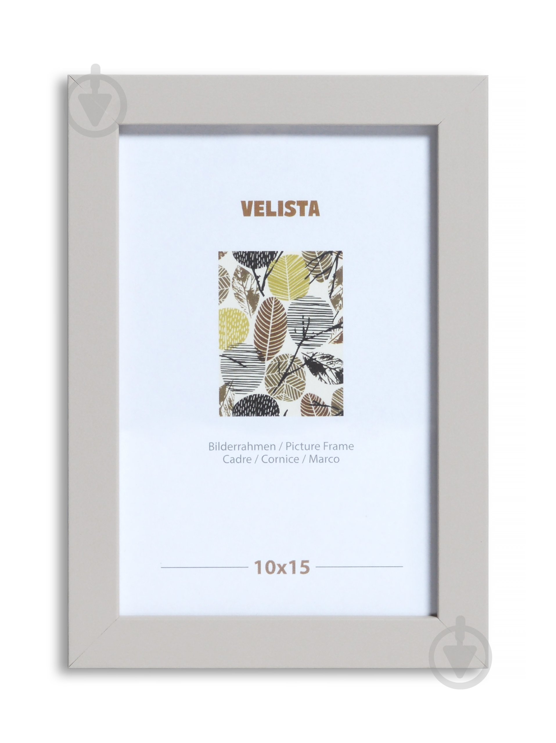 Рамка для фотографії з оргсклом Velista 15W-49697v 1 фото 10x15 см сірий - фото 1