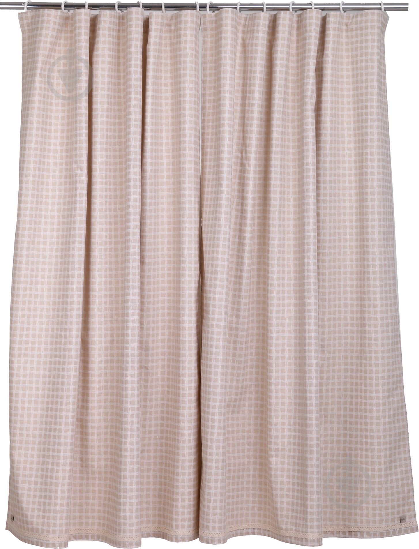 Комплект штор с подхватом Шале Клетка маленькая 136х170 см La Nuit - фото 1 Комплект штор с подхватом Шале Клетка маленькая 136х170 см La Nuit - фото 1