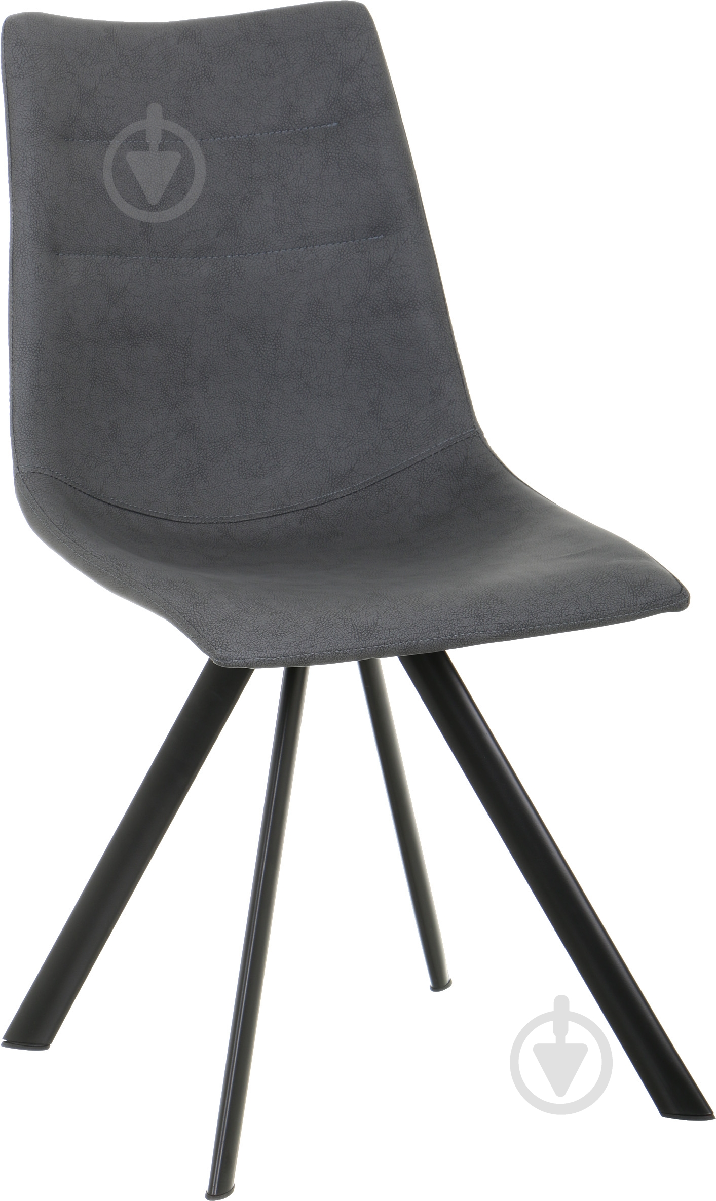 Стул обеденный Реймс черный/серый - фото 1