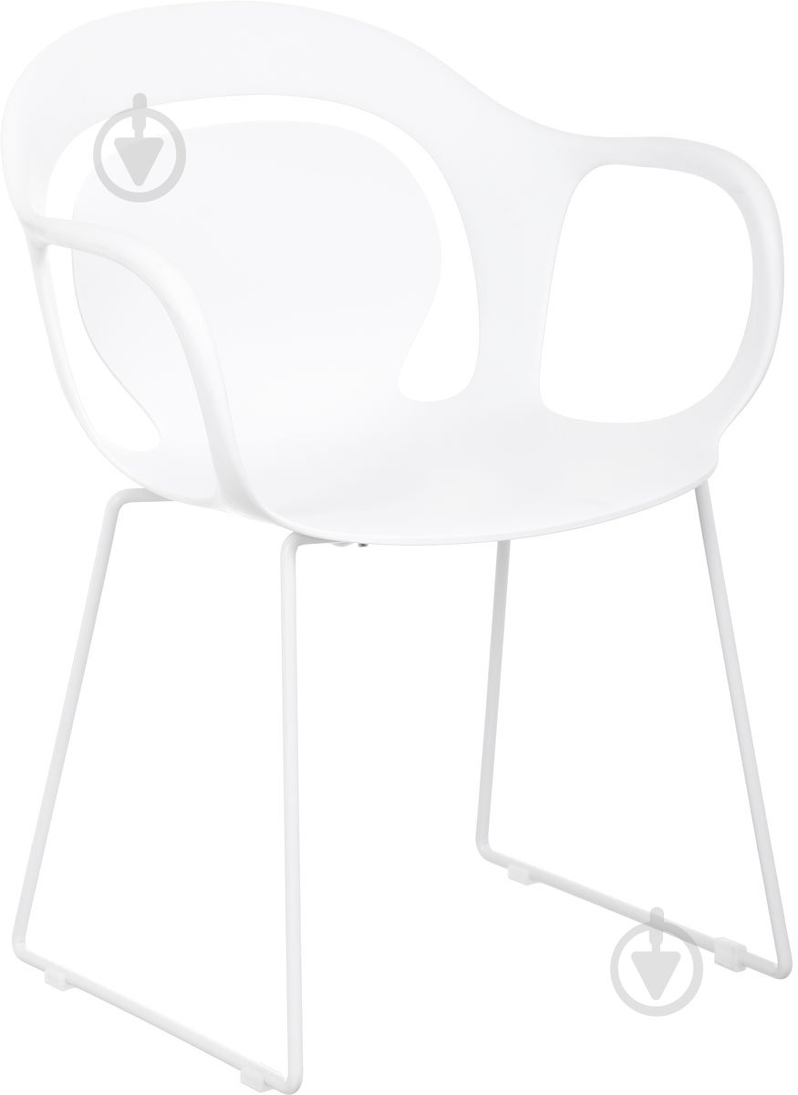 Стул обеденный с подлокотниками Peony белый белый/белый - фото 1