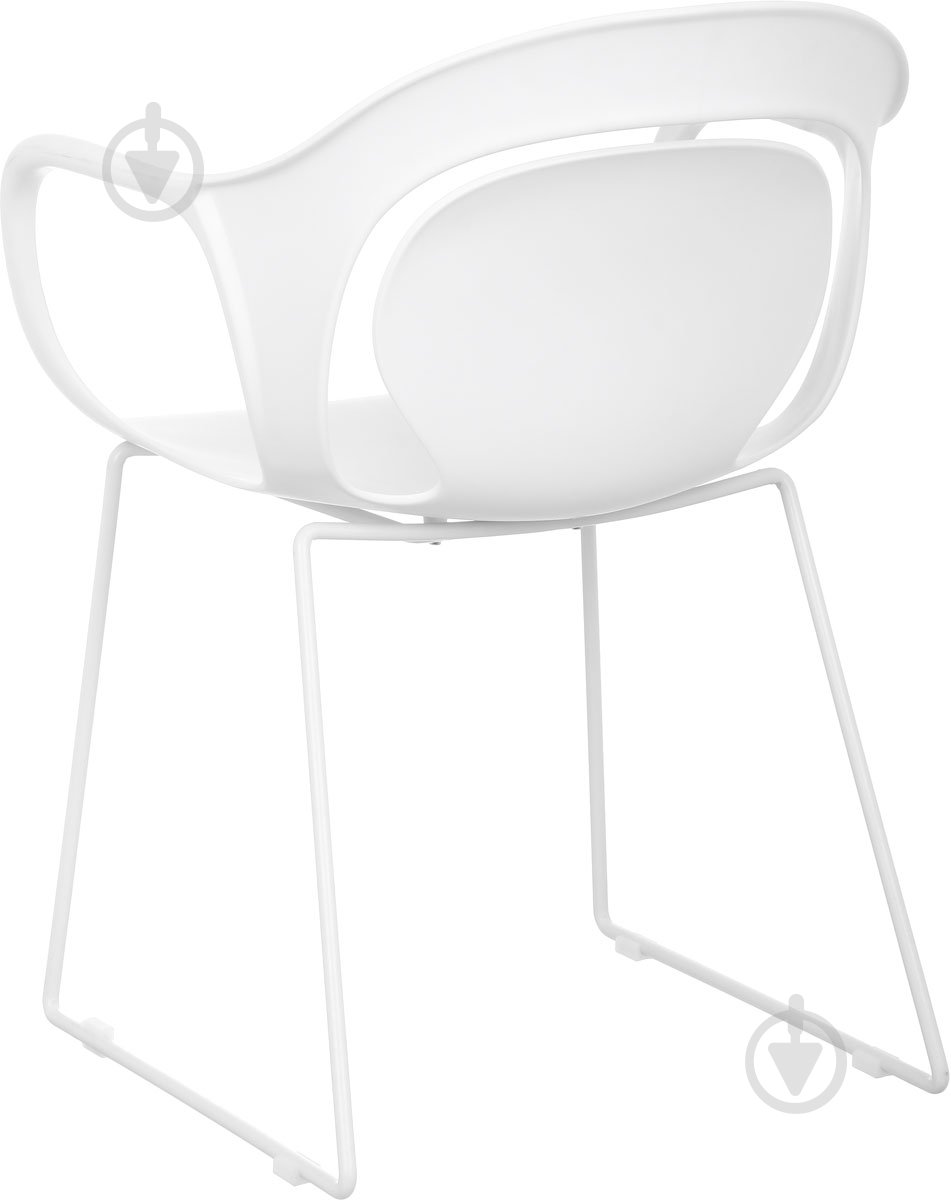 Стул обеденный с подлокотниками Peony белый белый/белый - фото 3