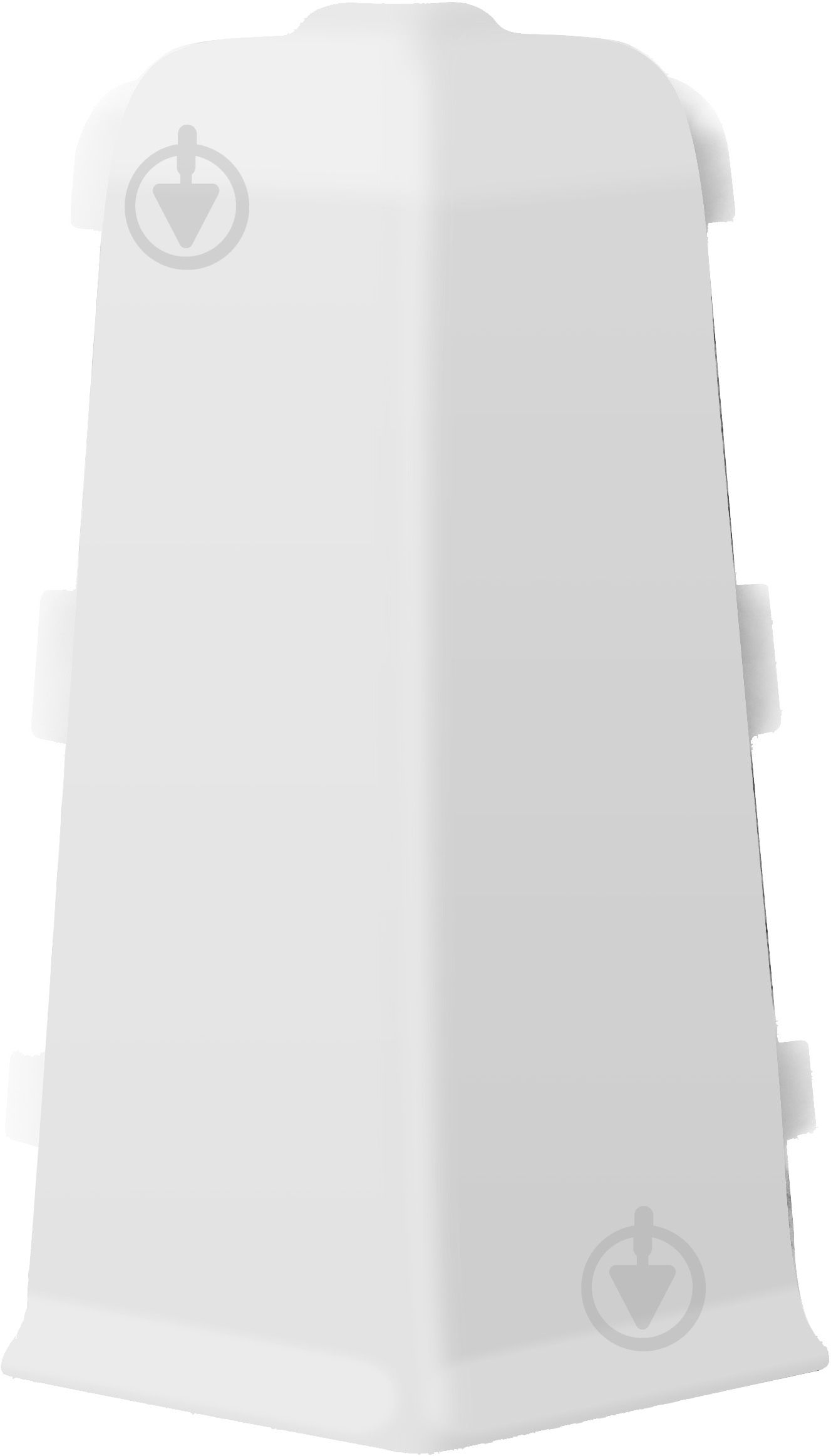 Кут наружный ПВХ Arbiton INDO 40 белый мат - фото 1