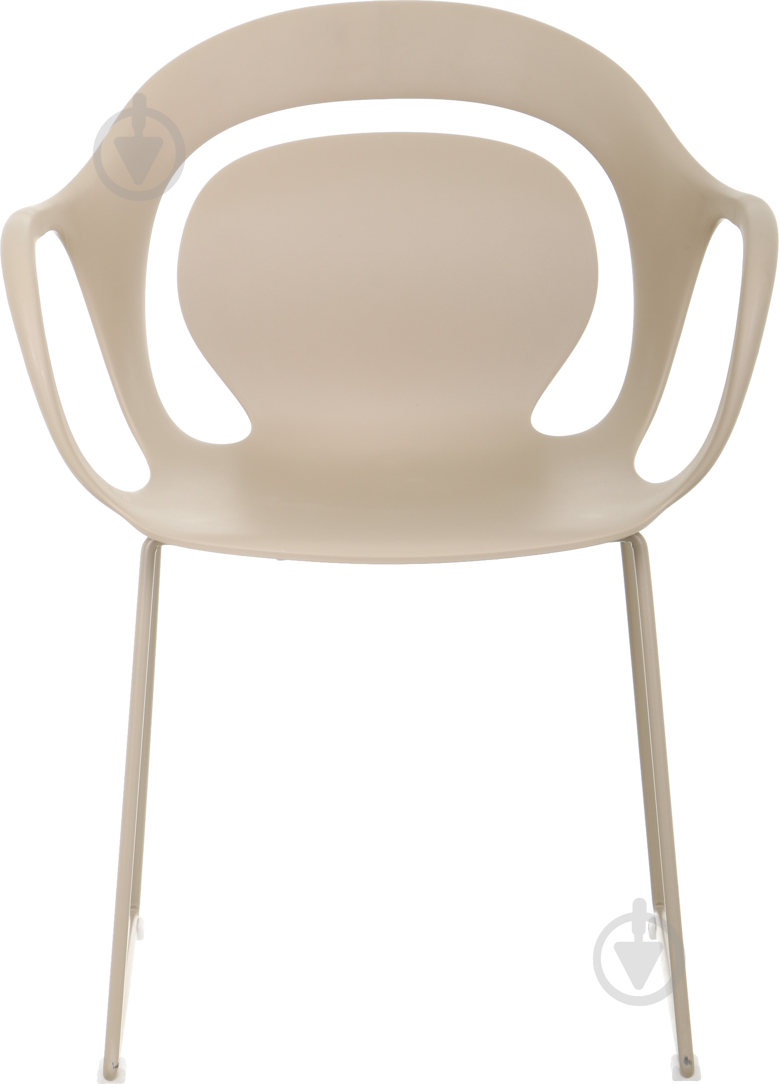 Стілець обідній з підлокітниками Peony бежевий бежевий/бежевий - фото 3