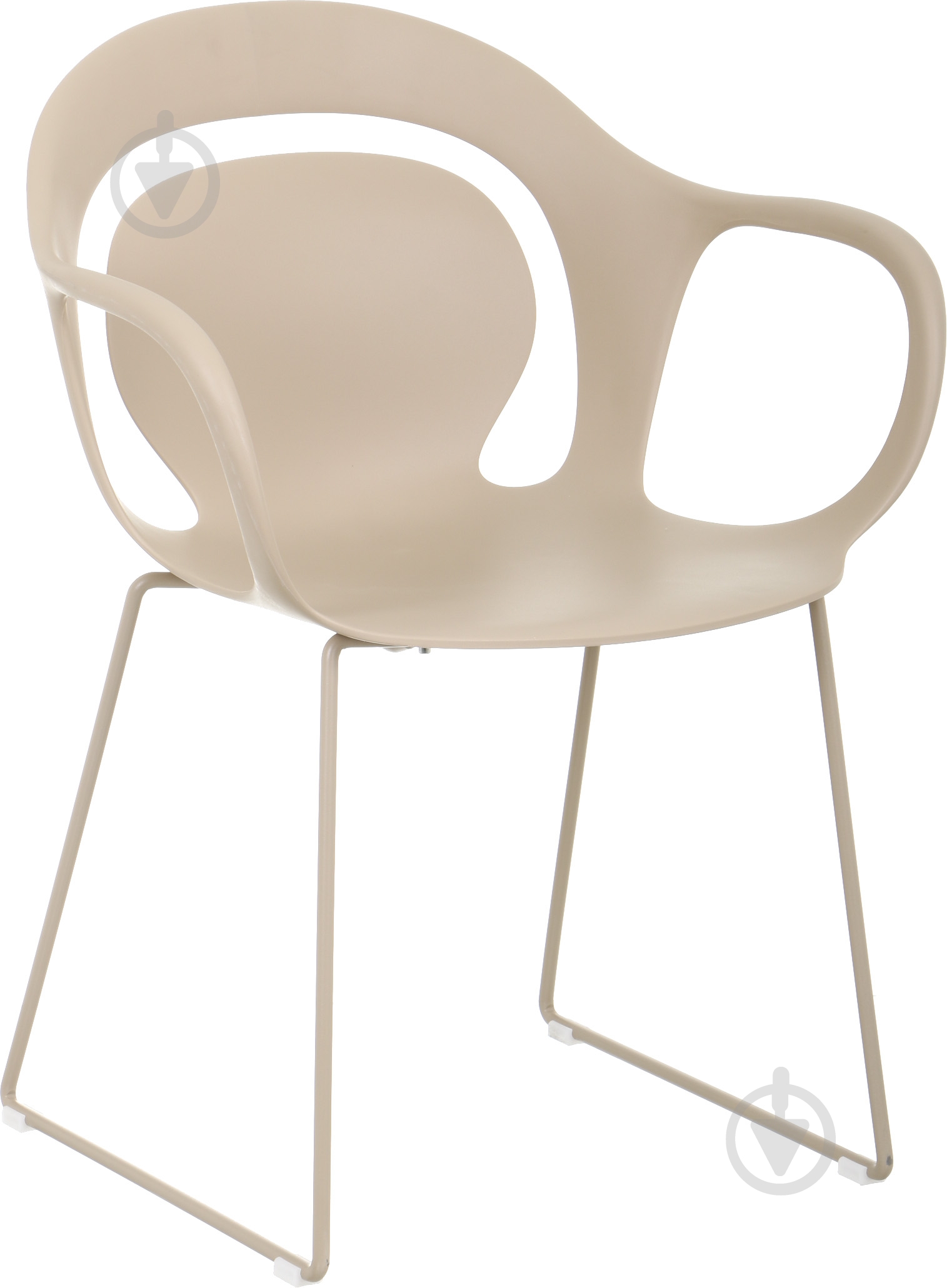 Стілець обідній з підлокітниками Peony бежевий бежевий/бежевий - фото 1