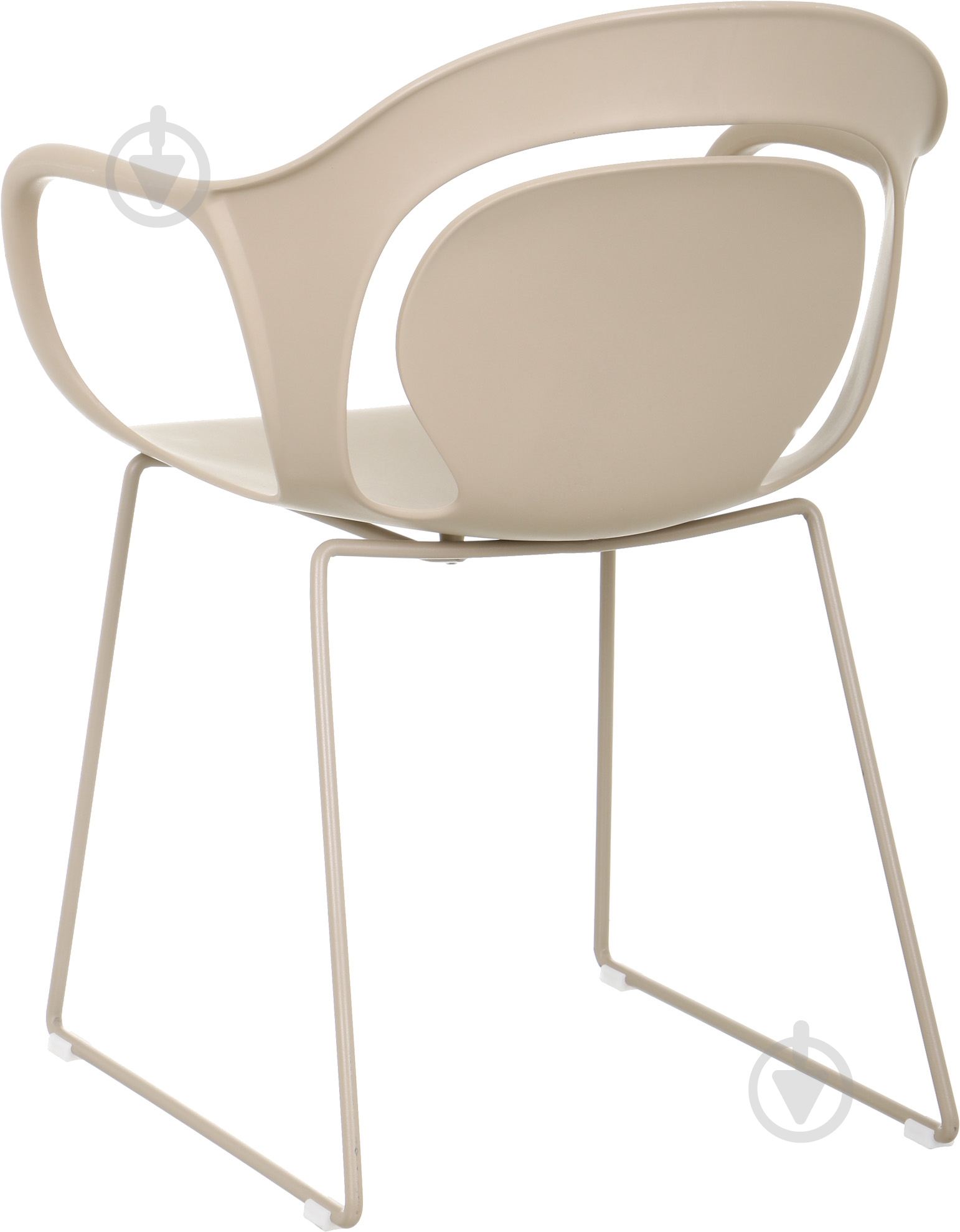 Стілець обідній з підлокітниками Peony бежевий бежевий/бежевий - фото 2