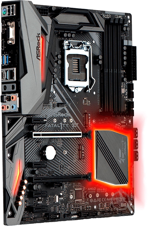 Материнская плата ASRock H370_PERFORMANCE (Socket 1151, Intel H370, ATX) - фото 4 Материнская плата ASRock H370_PERFORMANCE (Socket 1151, Intel H370, ATX) - фото 4