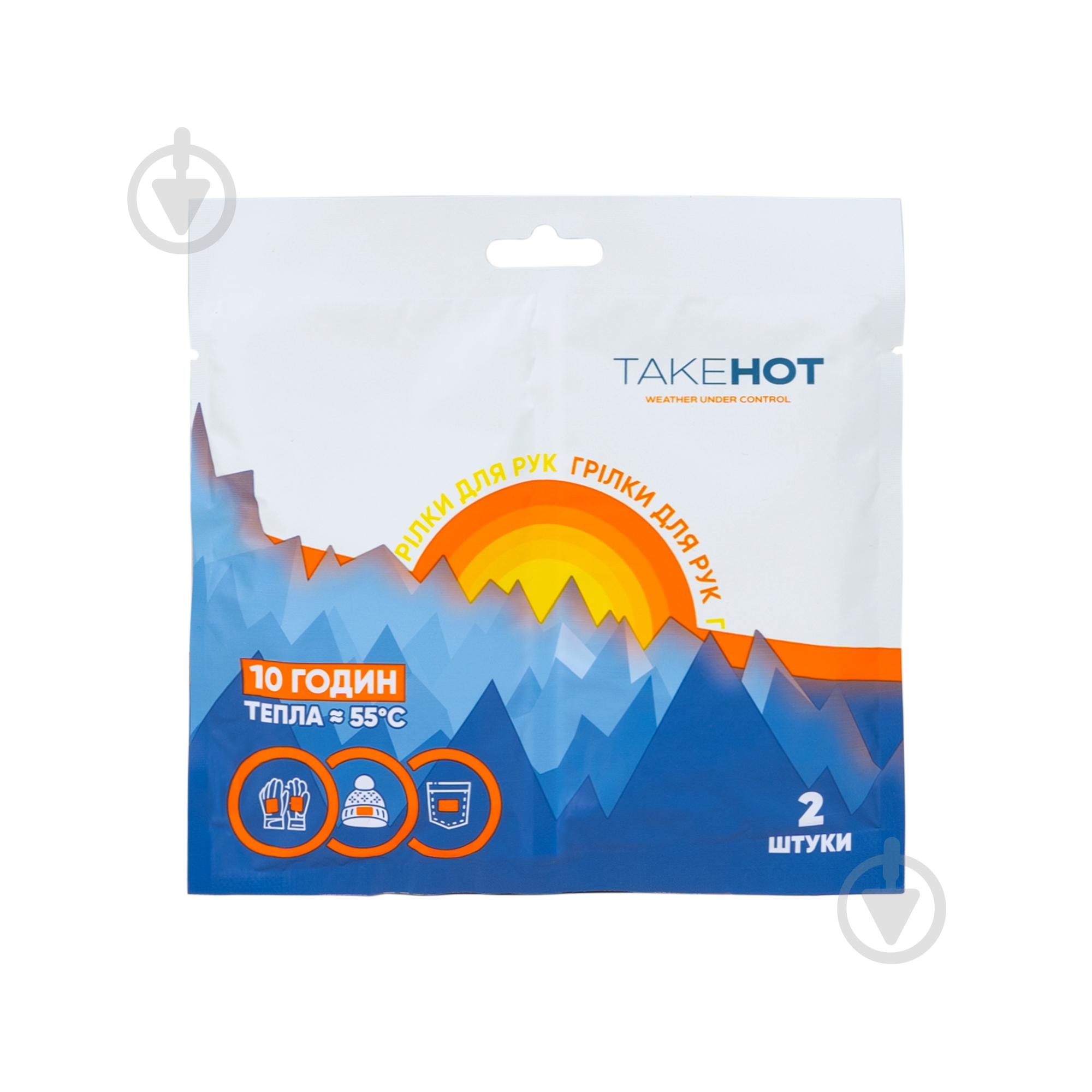 Грілка термохімічна Takehot Warmer (для рук) 2 шт. - фото 1