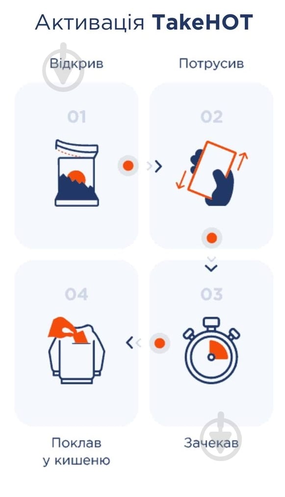 Грілка термохімічна Takehot Body Warmer (для тіла) 1 шт. - фото 4