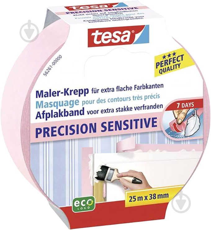 Лента малярная tesa Precision mask Sensitive 38 мм x 25 м - фото 1 Лента малярная tesa Precision mask Sensitive 38 мм x 25 м - фото 1