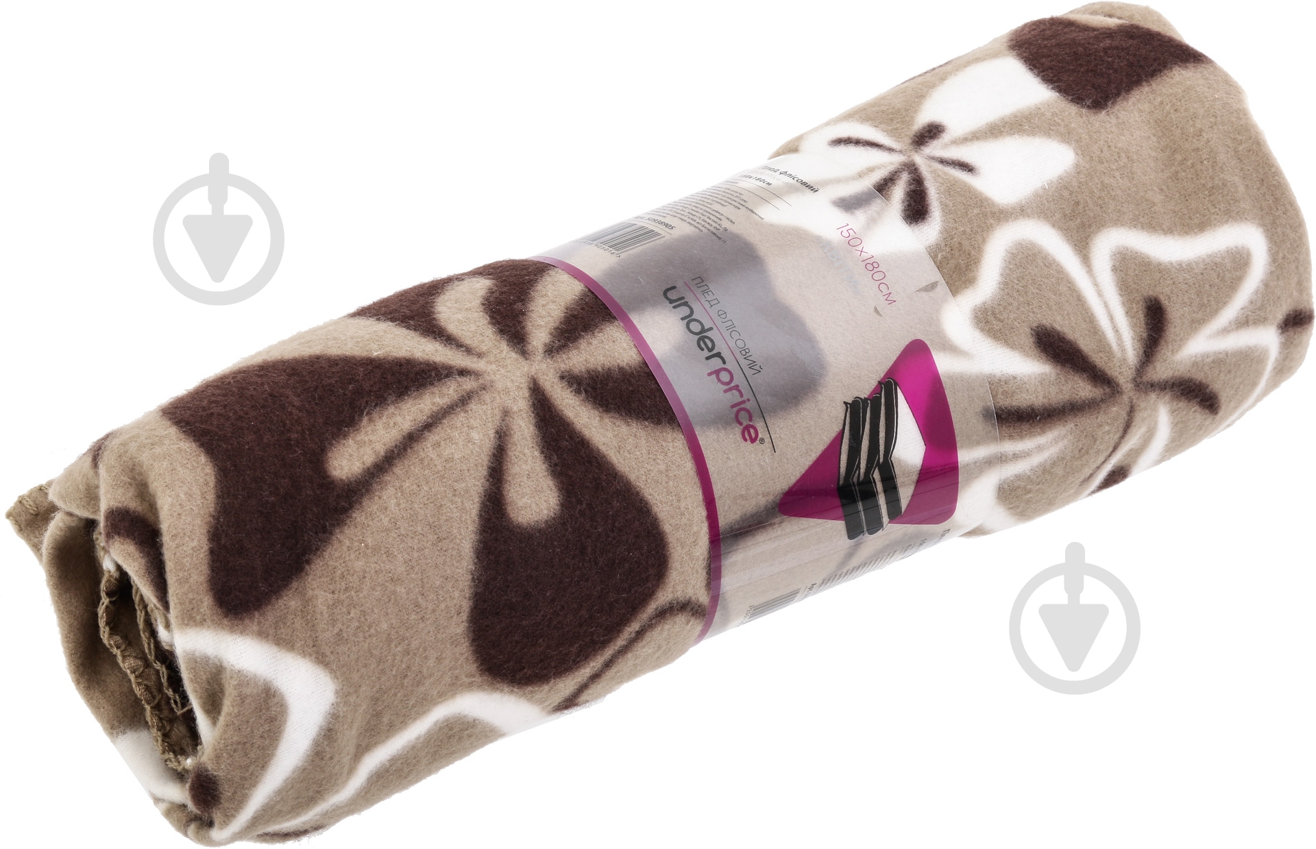 Плед Цветы 150x180 см разноцветный Underprice - фото 3