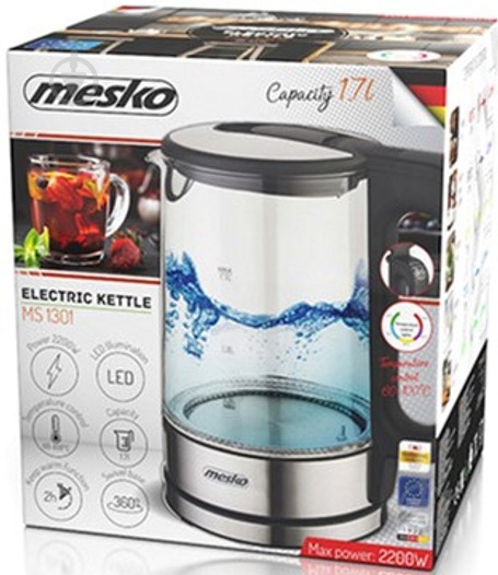 Электрочайник Mesko MS1301B - фото 9