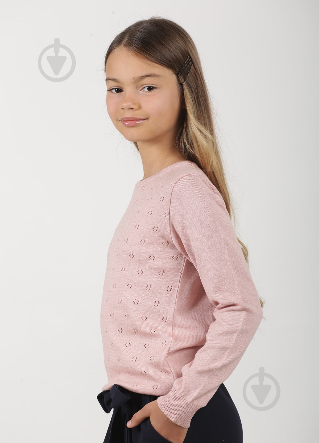 Джемпер для девочки Top Hat р.152 пудровый 20043 - фото 2