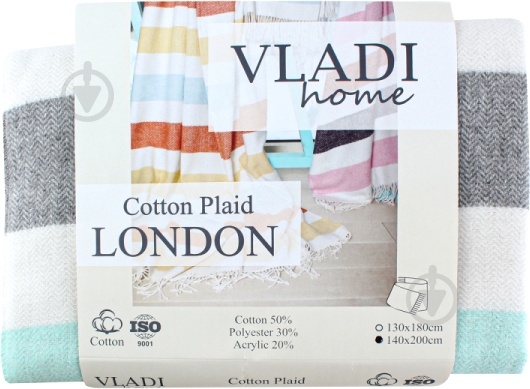 Плед Лондон 140x200 см в ассортименте Vladi - фото 6