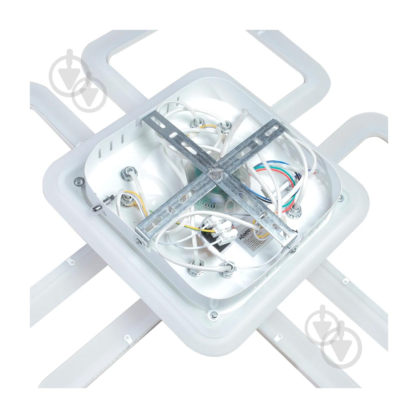 Люстра подвесная Accento lighting Elbe AP S4 80 Вт белый - фото 3